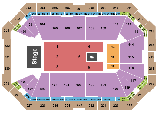 Dickies Arena James Taylor Seating Chart